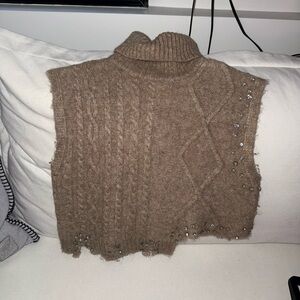 Zara Turtleneck Sweater Vest
